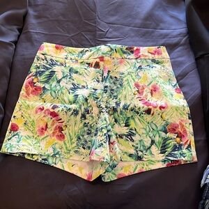 bright Neon floral shorts